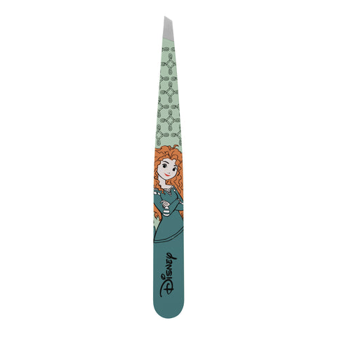 Disney's Merida Slant Tweezer, tweezer color is green with image of Merida