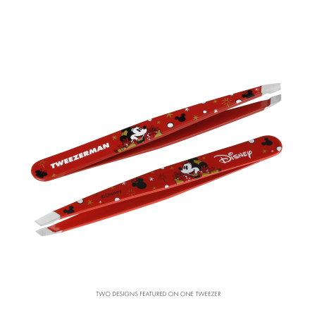 Both sides of Disney's Mickey Mouse &amp; Minnie Mouse Magic all Around Slant Tweezer
