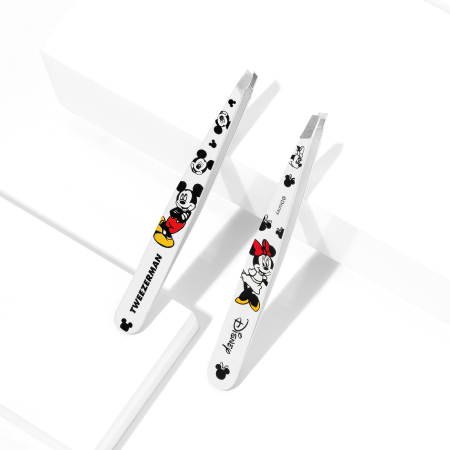 Minnie Mouse Slant Tweezer with Black Mickey Mouse Heads
