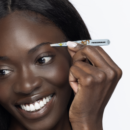 Model using Disney's Jasmine Slant Tweezer