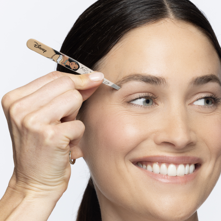 Model using Disney's Pocahontas Slant Tweezer