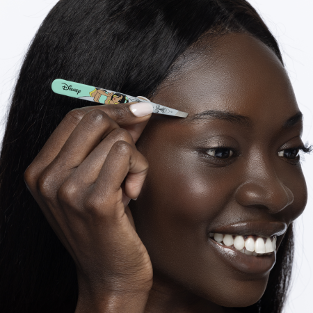 Model using Disney's Jasmine Slant Tweezer