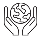 Hand holding the Earth.  Global Responsibility