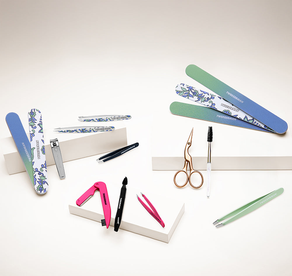 Dusted Onyx Mini Slant Tweezer
Rose Gold Brow Shaping Scissors and Brush
Mini Brow Rescue Kit
Paisley 3 Pack Nail Files
