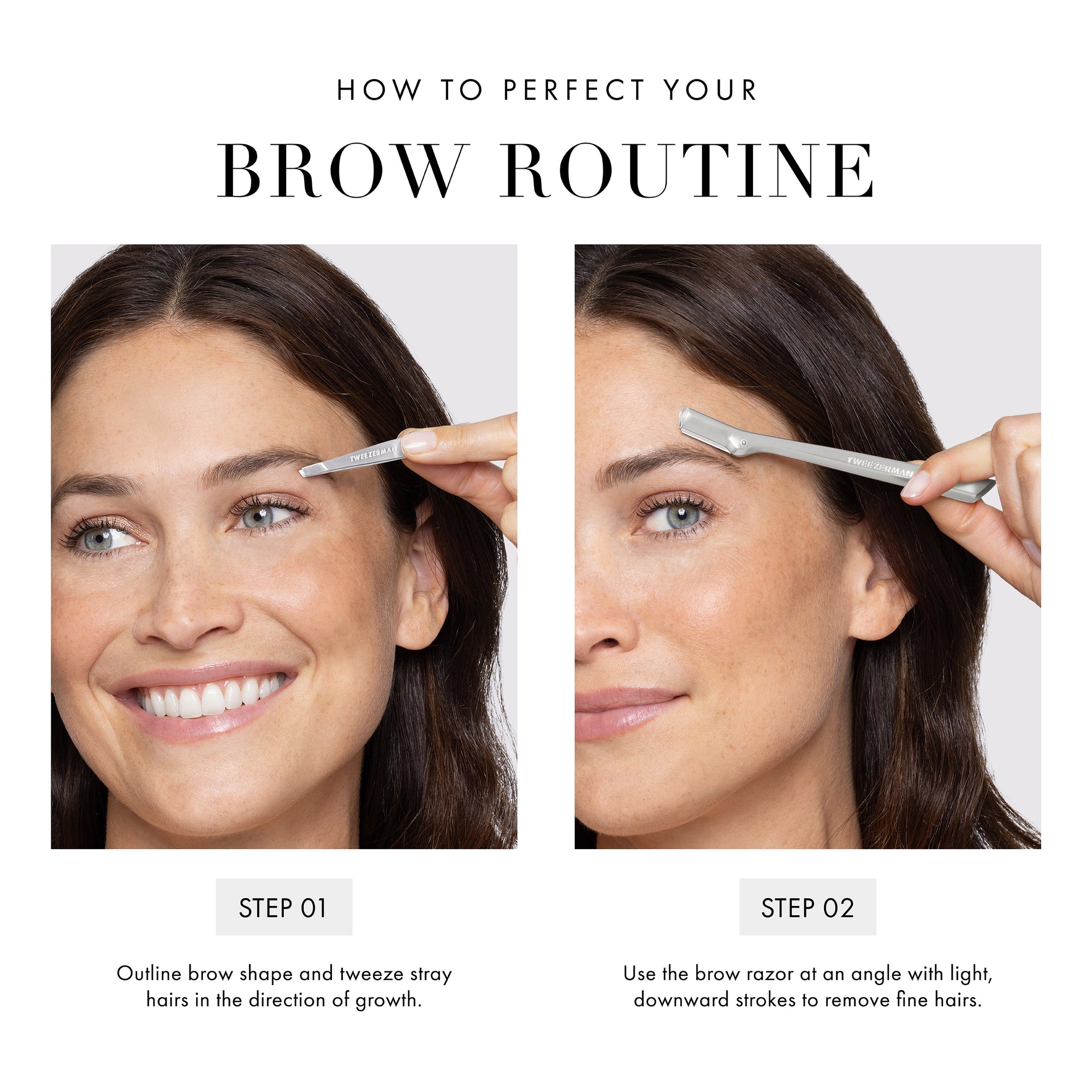 Brow Razor and Mini Tweezer Set