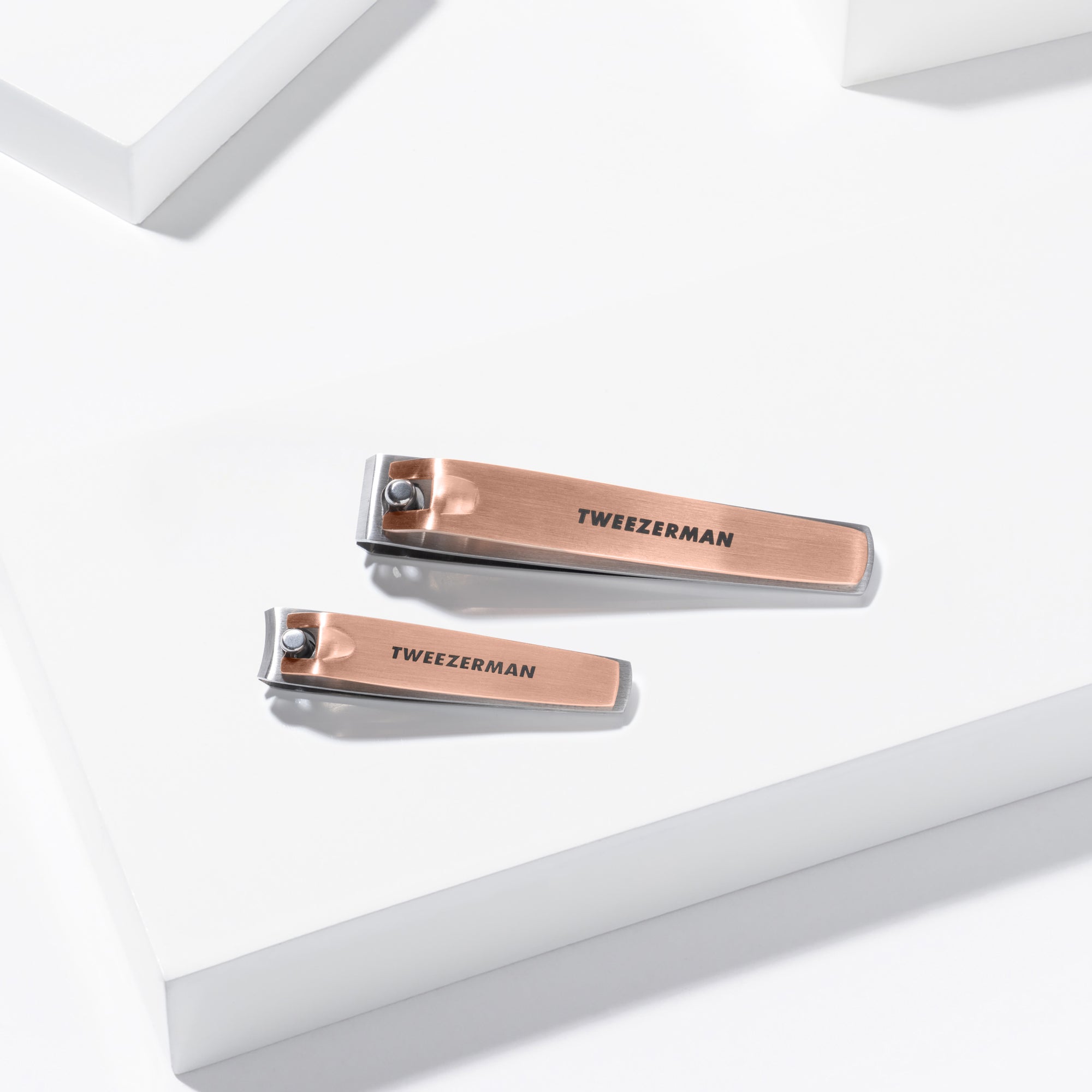 NAIL CARE ROUTINE: Step 1: Rose Gold Combo Clipper Set. The Best Dou for clean and precise fingernail and toenail clipping and shaping. Step 2: Glass nailcare set, all the essentials for cuticle maintenance, nail shaping, and shining. Step 3: Rockhard cuticle nipper, The go-to for trimming excess skin and hangnails to perfect cuticles.