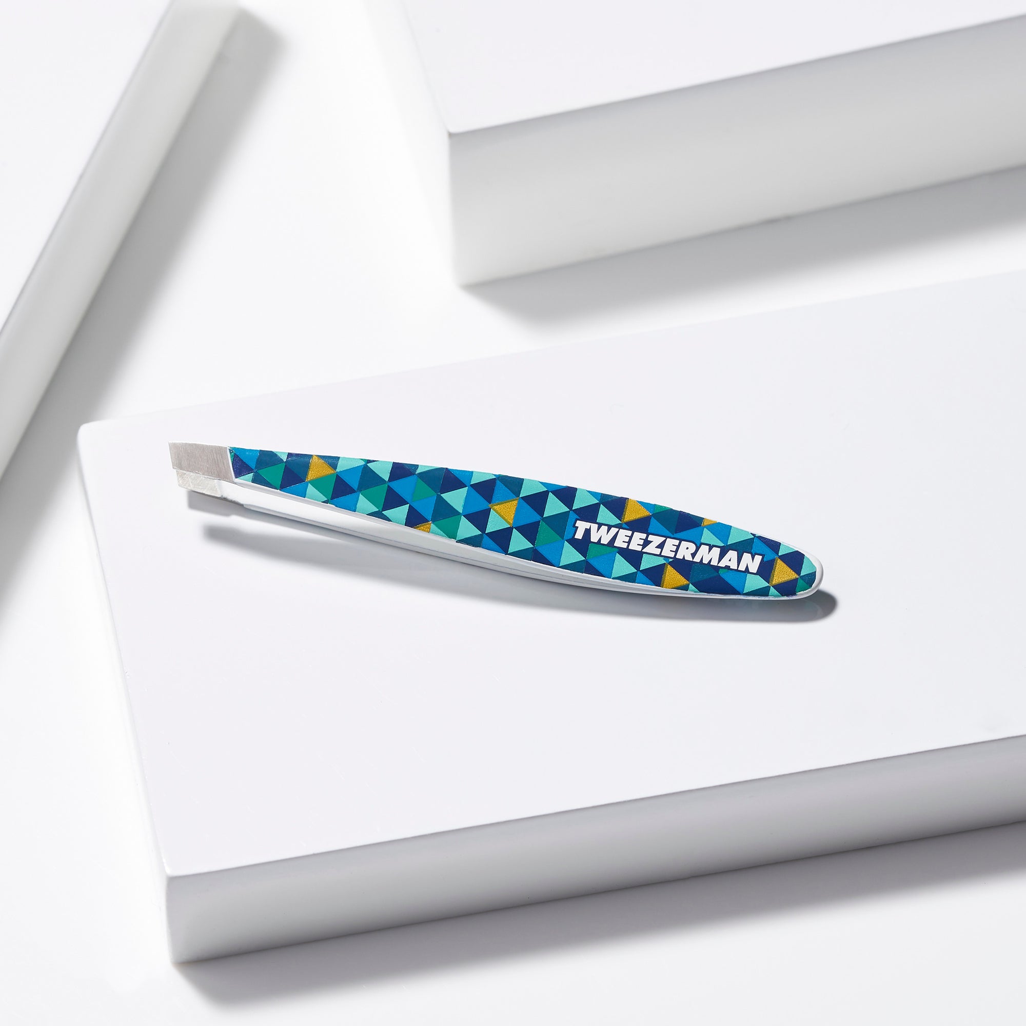 Blue Mosaic Mini Slant Tweezer