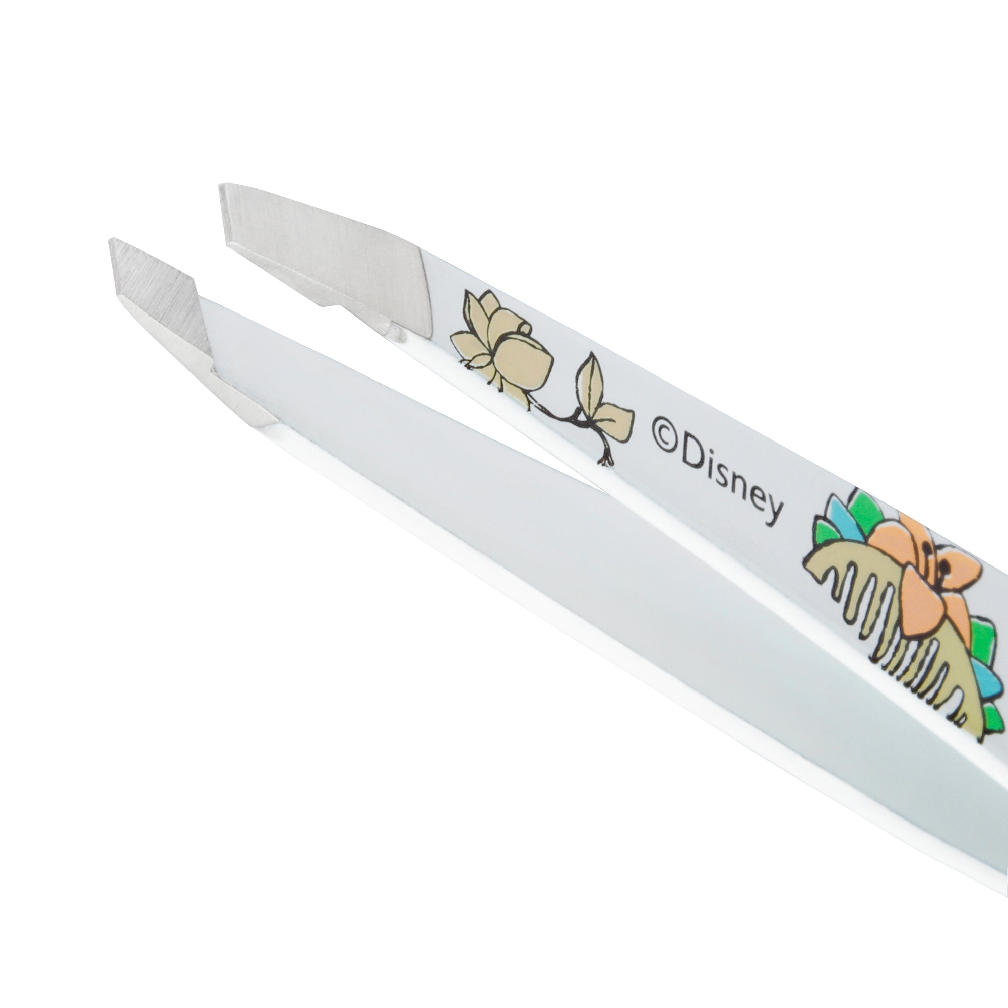Stainless steel tip on Disney&#39;s Mulan Slant Tweezer