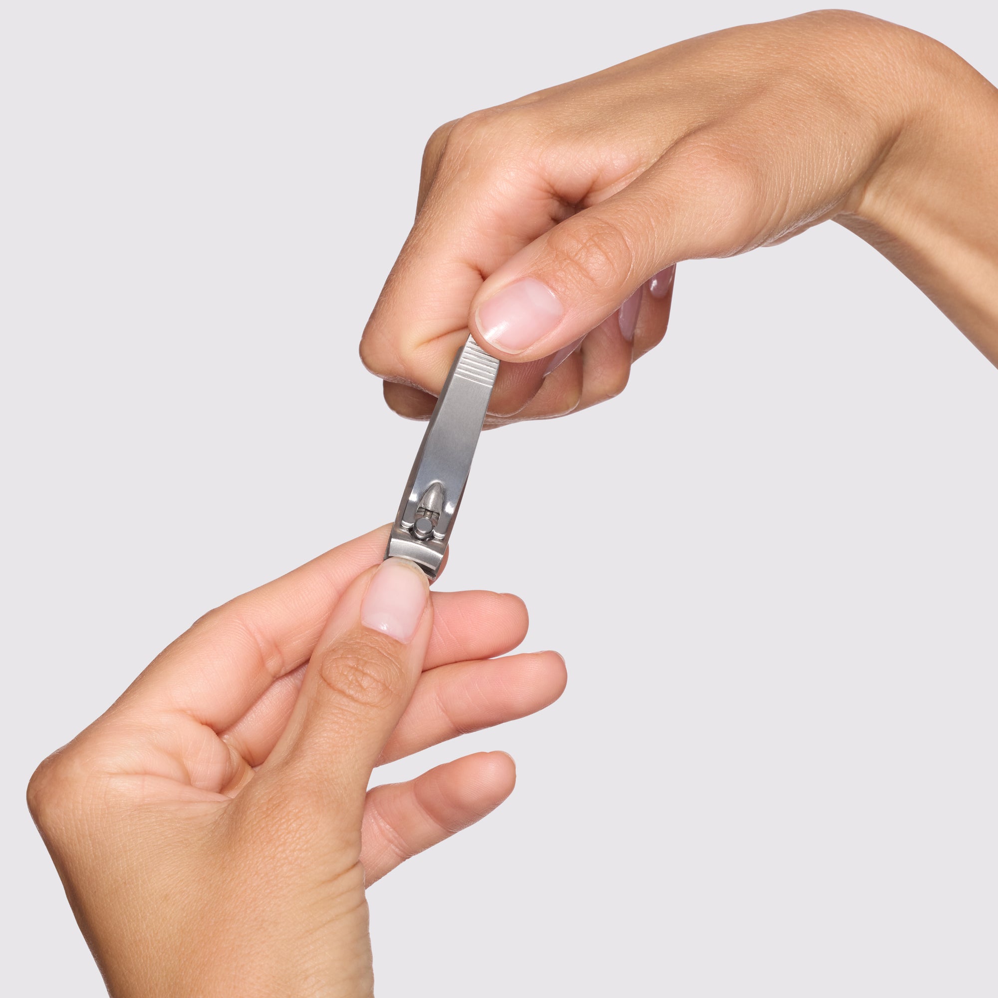 Model holding and using Stainless-Steel Nail Clipper