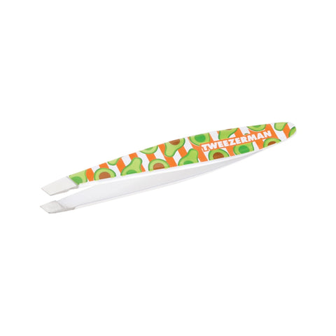 Green and orange avocado mini slant tweezer