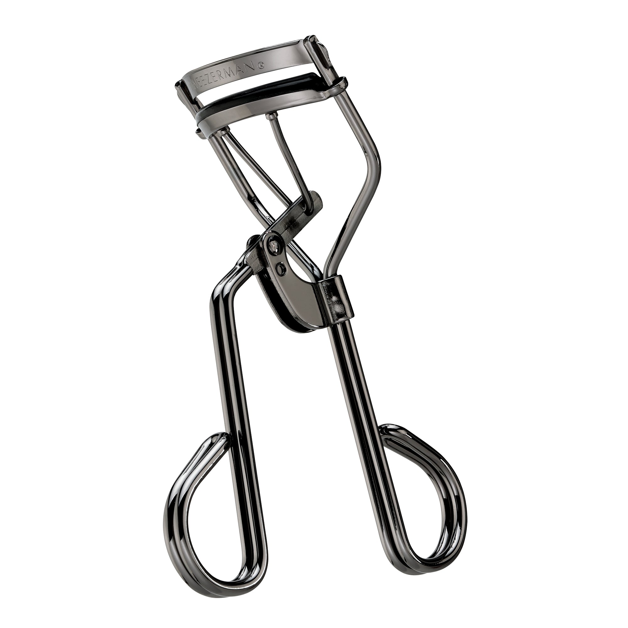 Pro Master Lash Curler, dark grey metallic finish with double body handle and 38 degree angled top bar