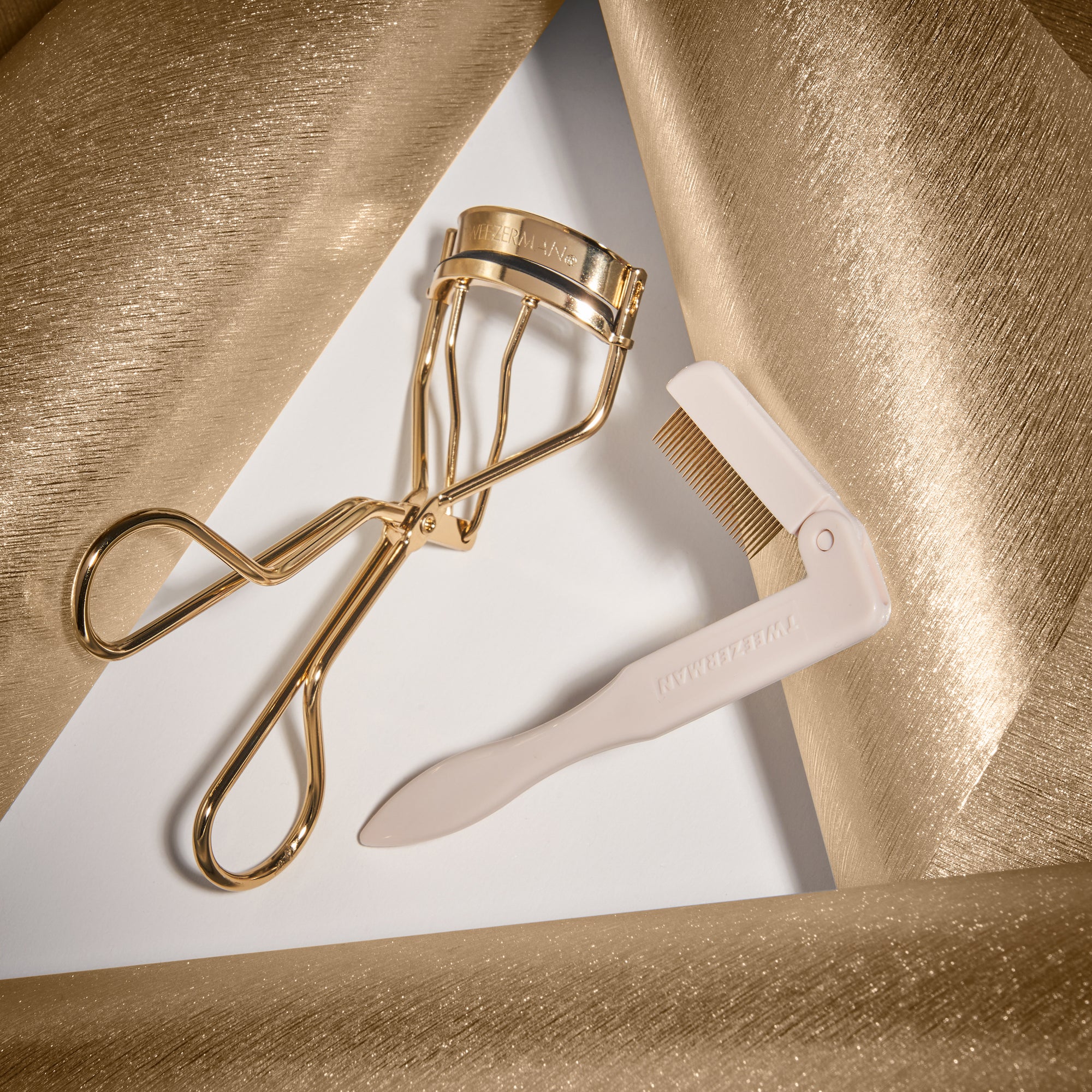 Limited edition Gold lash gift set with ilashcomb and classic eyelash curler
