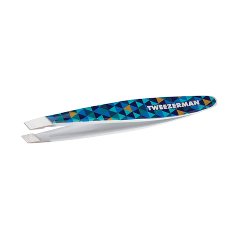 blue mosiac mini slant tweezer