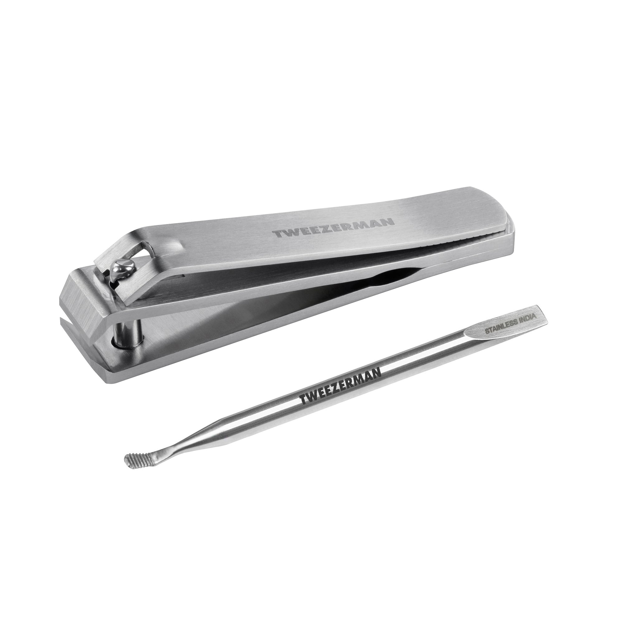 Extra Strength Toenail Clipper and Mini Cuticle Pushy &amp; Cleaner with Ridges