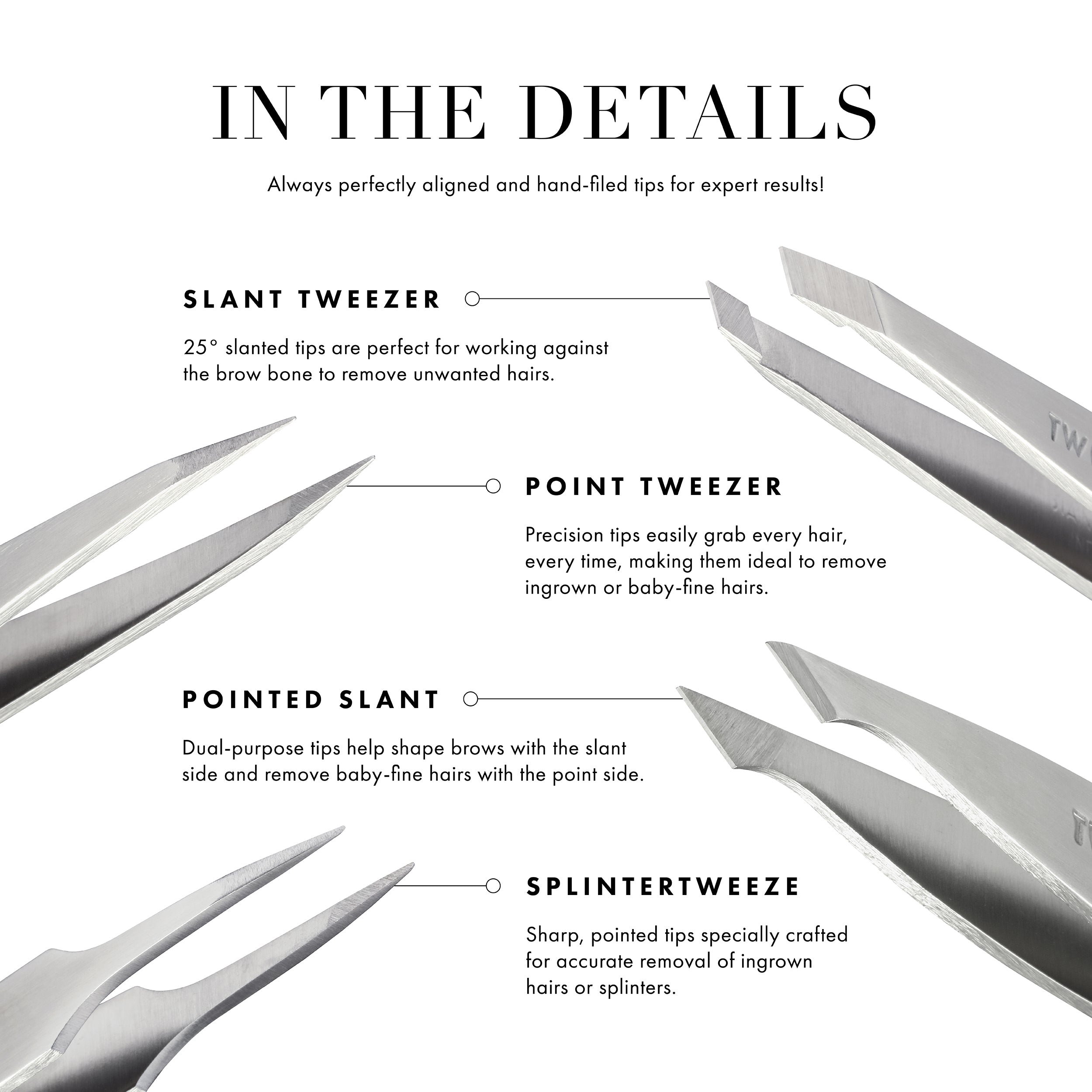 Tweezerman Pointed Slant Tweezer - Thumbnail 3