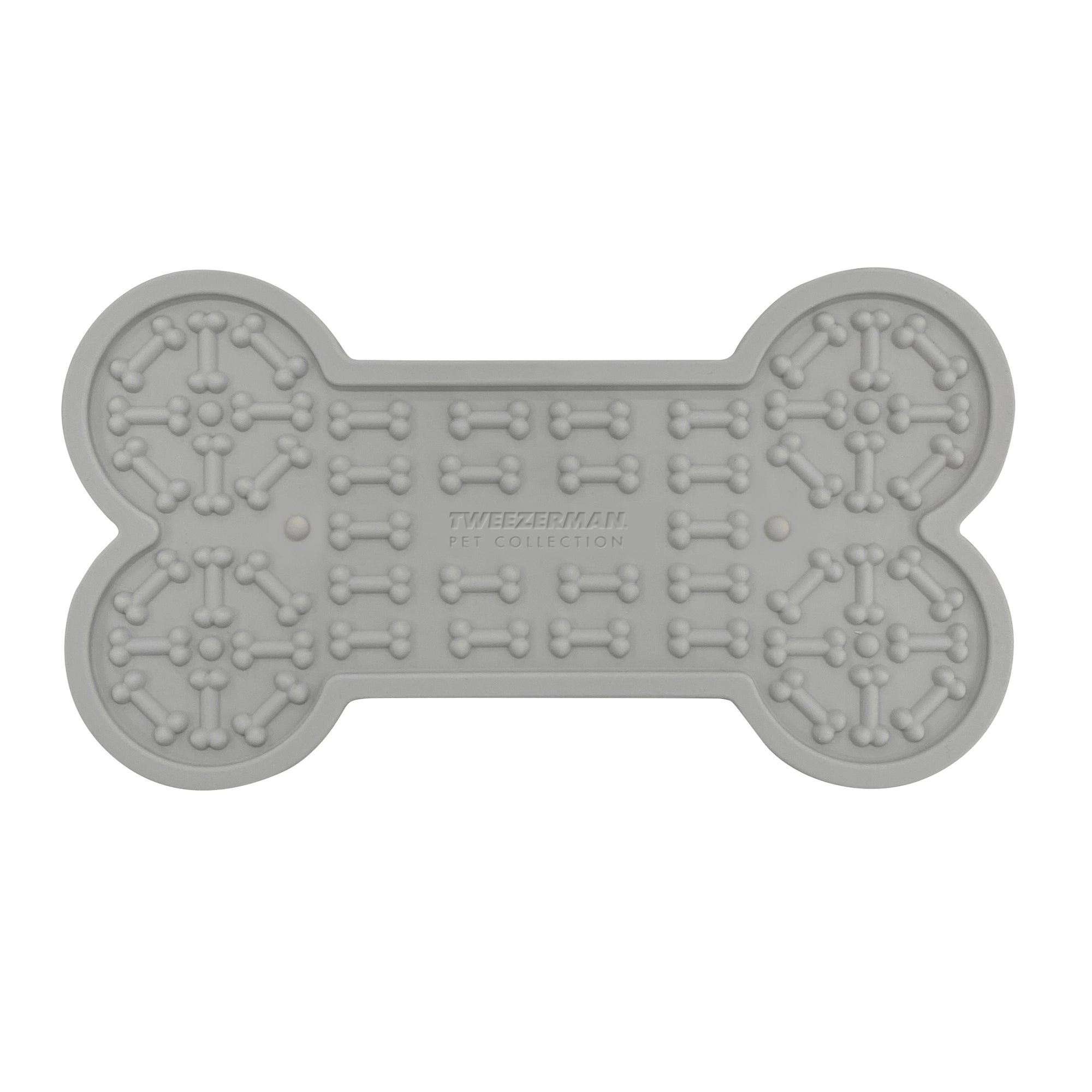 Grey Bone shaped lick mat gift with purchase