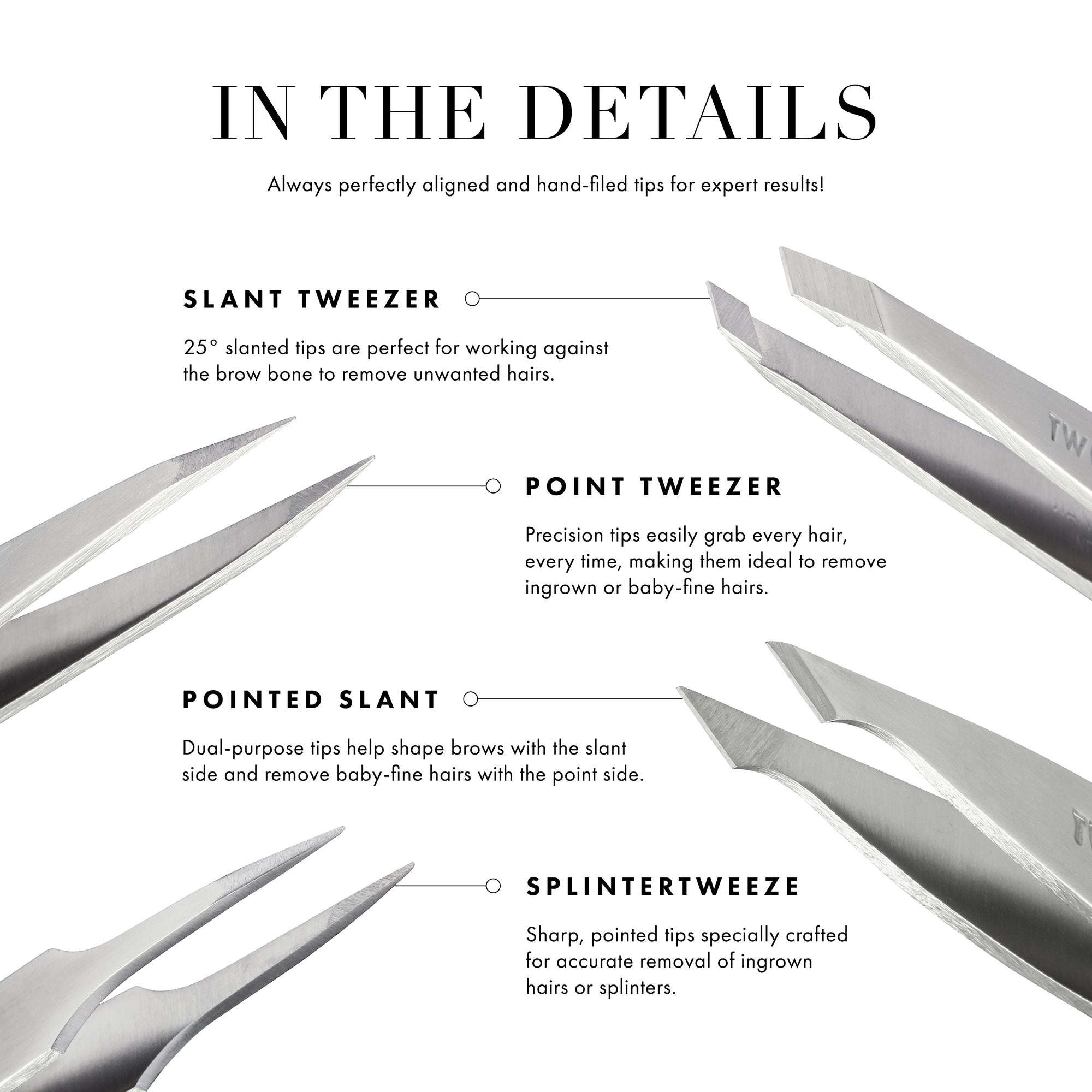 Granite Sky Slant Tweezer