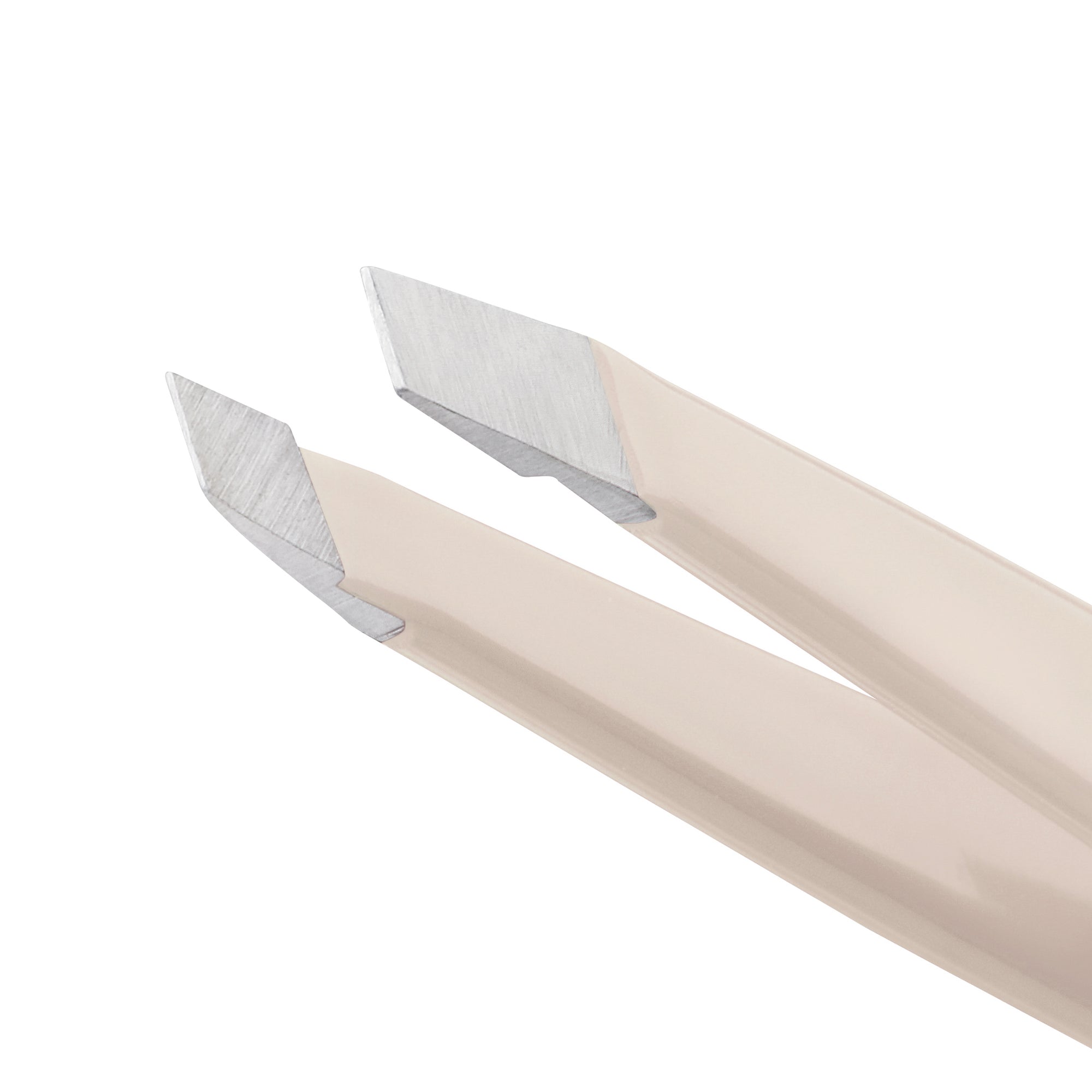 Stainless Steel tips of Nude Mini Slant Tweezer