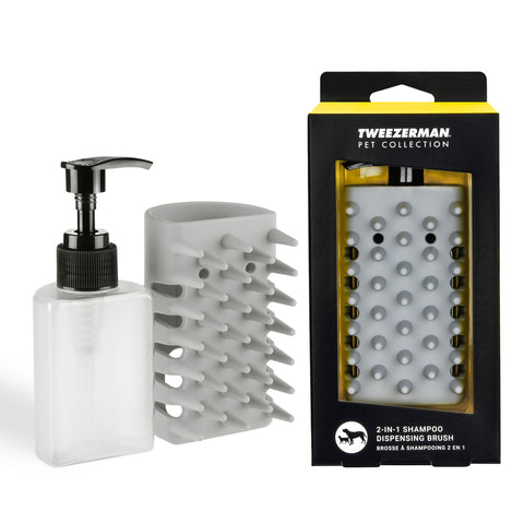 Featured image of Pet 2-In-1 Shampoo-Dispensing Bath Brush product | Image 1