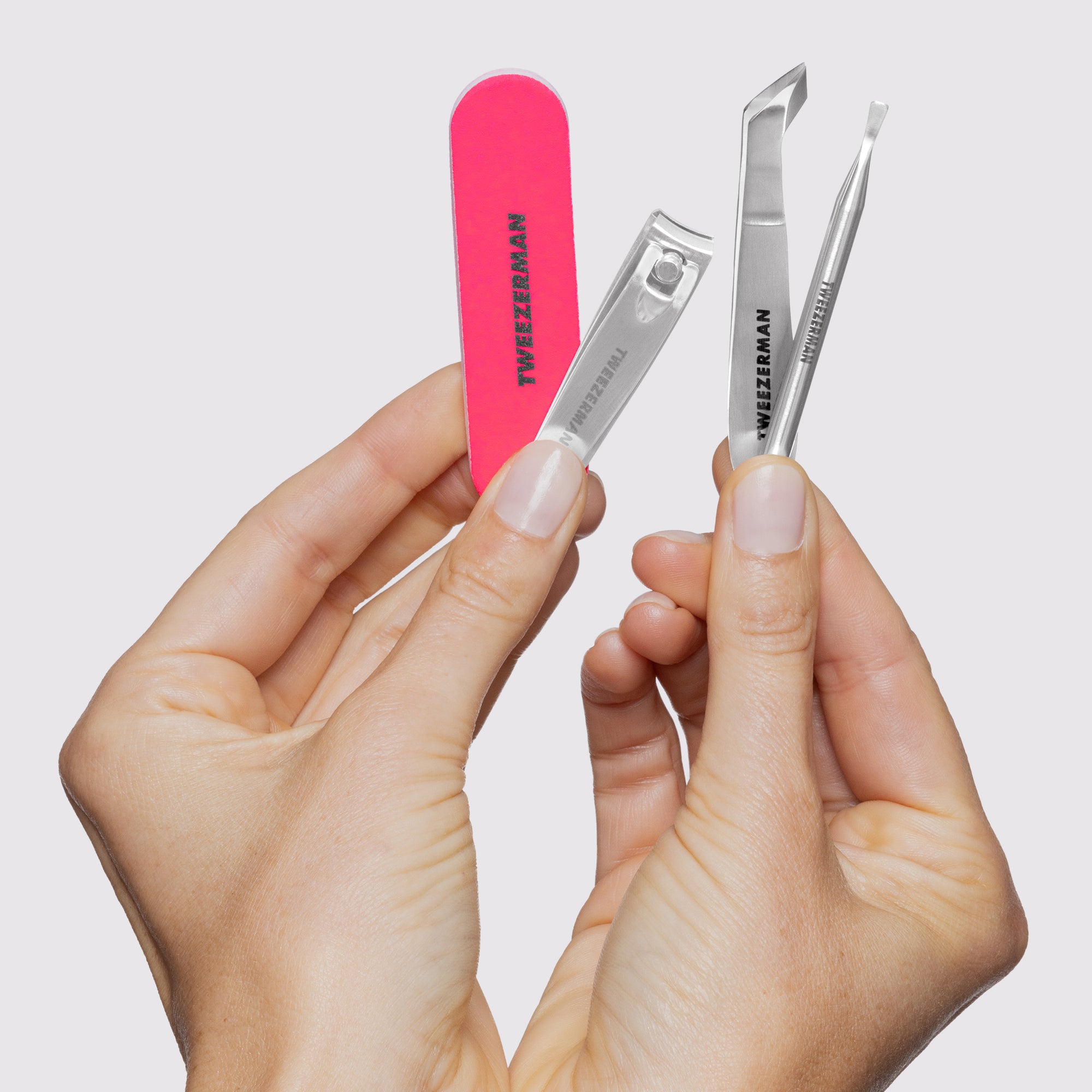 model using Mini Neon Nail Rescue Kit 