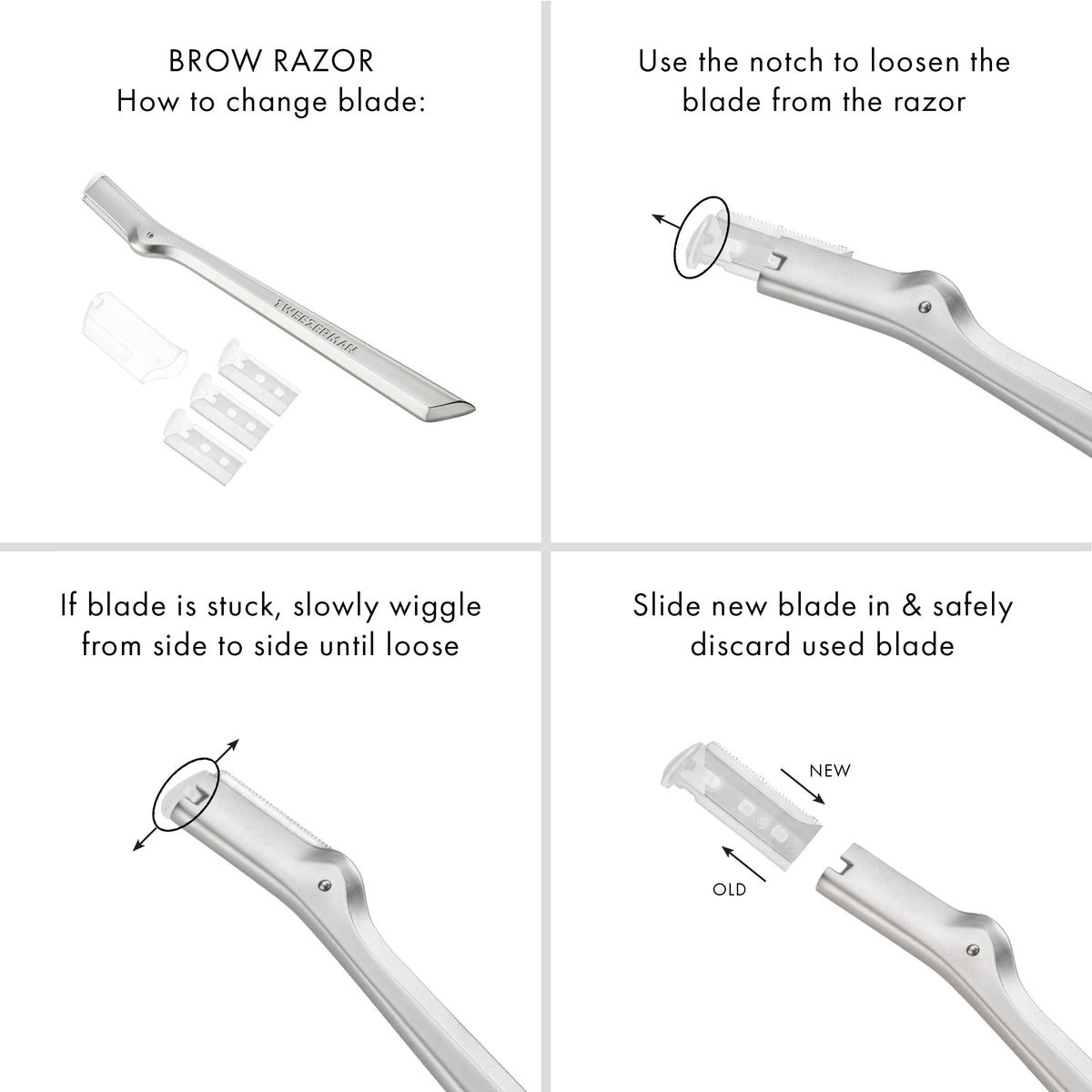 Brow Razor and Mini Tweezer Set – Tweezerman