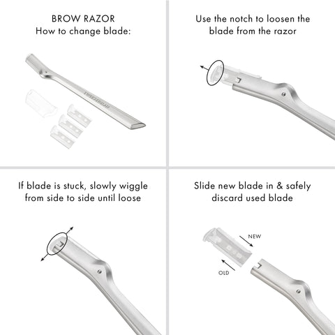 Alternative image of Brow Razor Replacement Blades product | Image 2