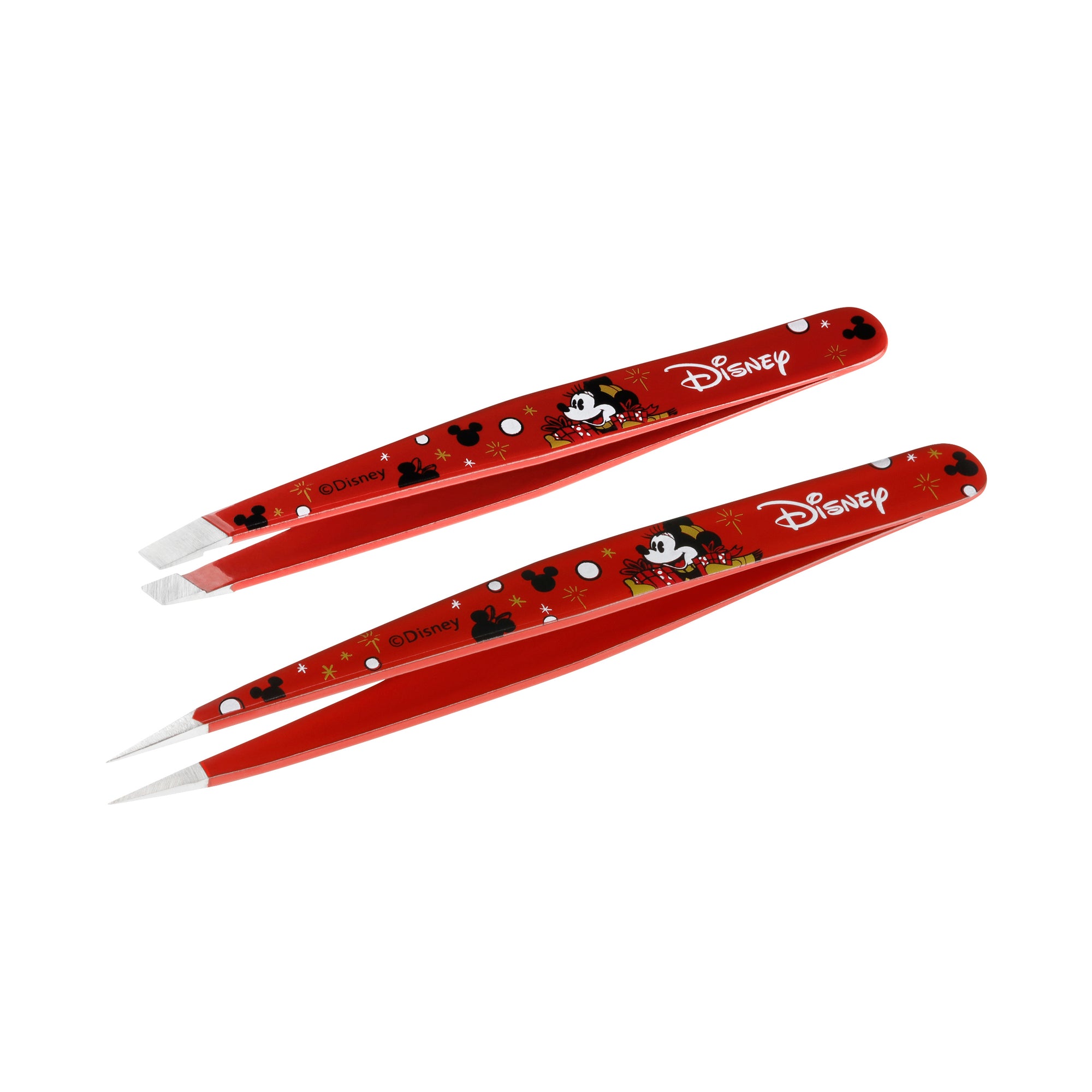 Stainless Tips of Disney&#39;s Mickey Mouse &amp; Minnie Mouse Magic All Around Petite Tweeze Set

