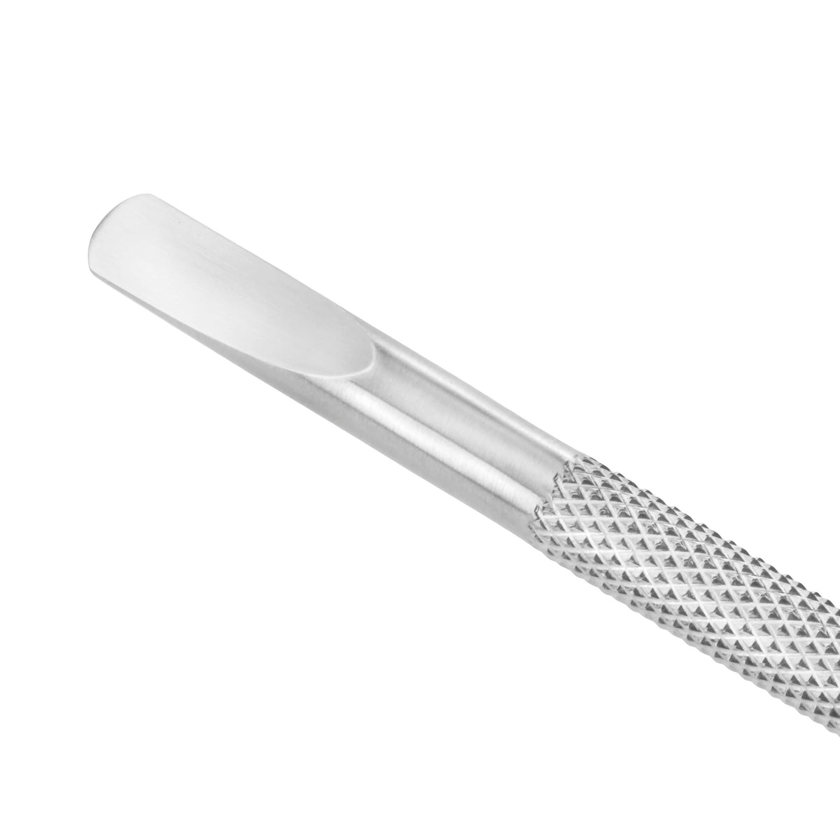 Flat edge of stainless steel cuticle pushy