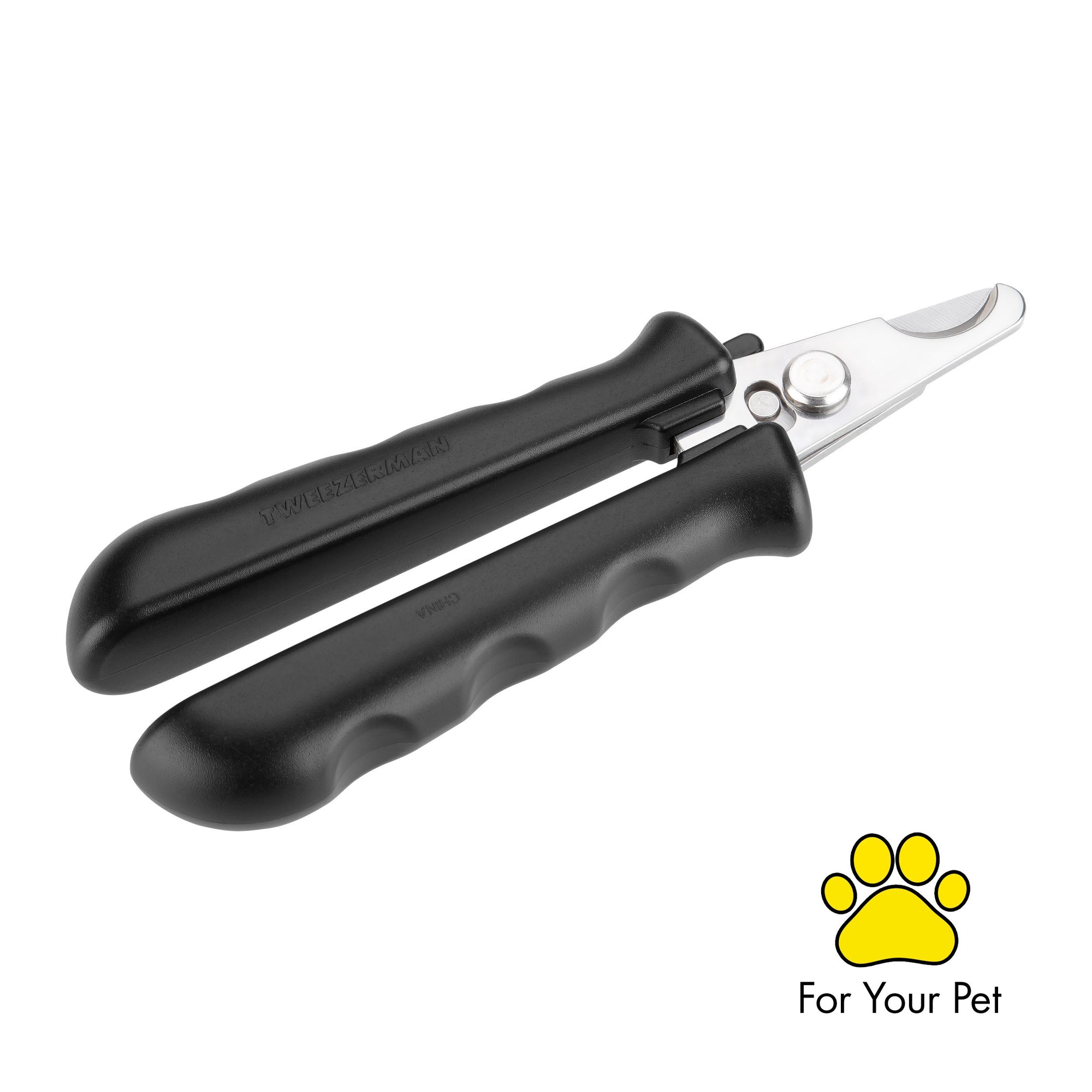 Large Pet Precision Nail Clipper with black non-slip handles and stainless steel blades