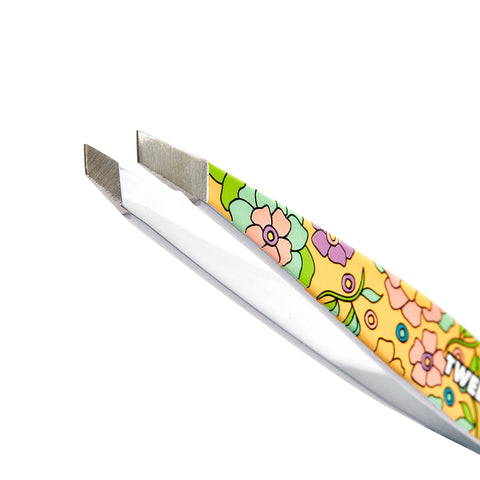 Vintage Floral Mini Slant Tweezer