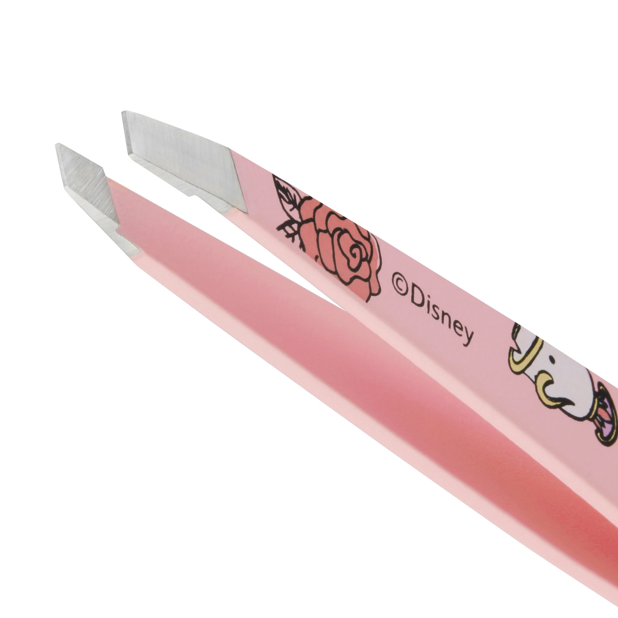 Stainless steel tip on Disney&#39;s Belle Slant Tweezer