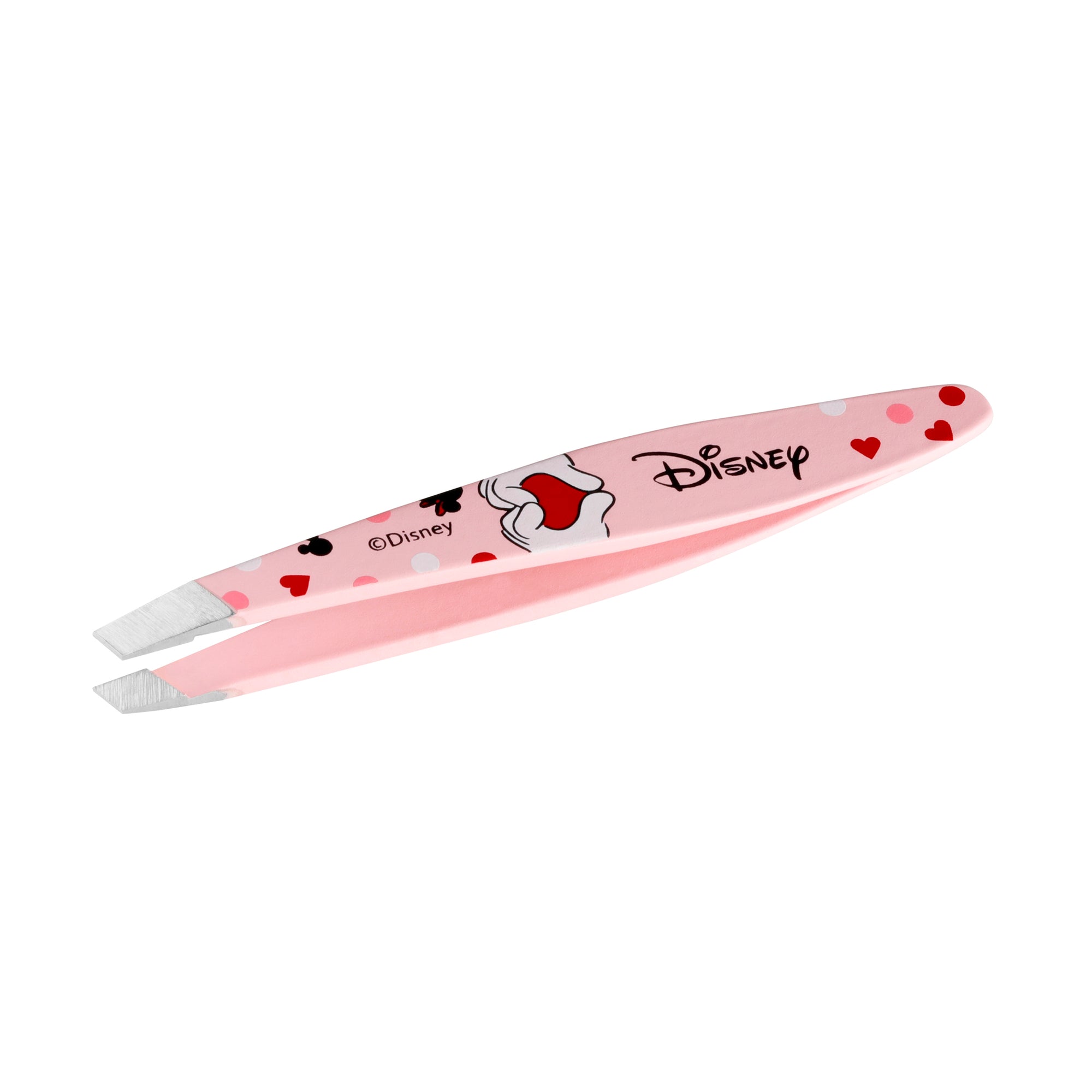 Pink Mini Slant Tweezer with Minnie Mouse and Pink Bow