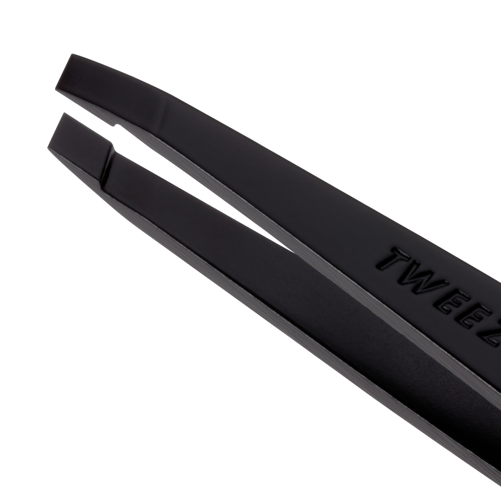 Black Matte Slant Tweezer