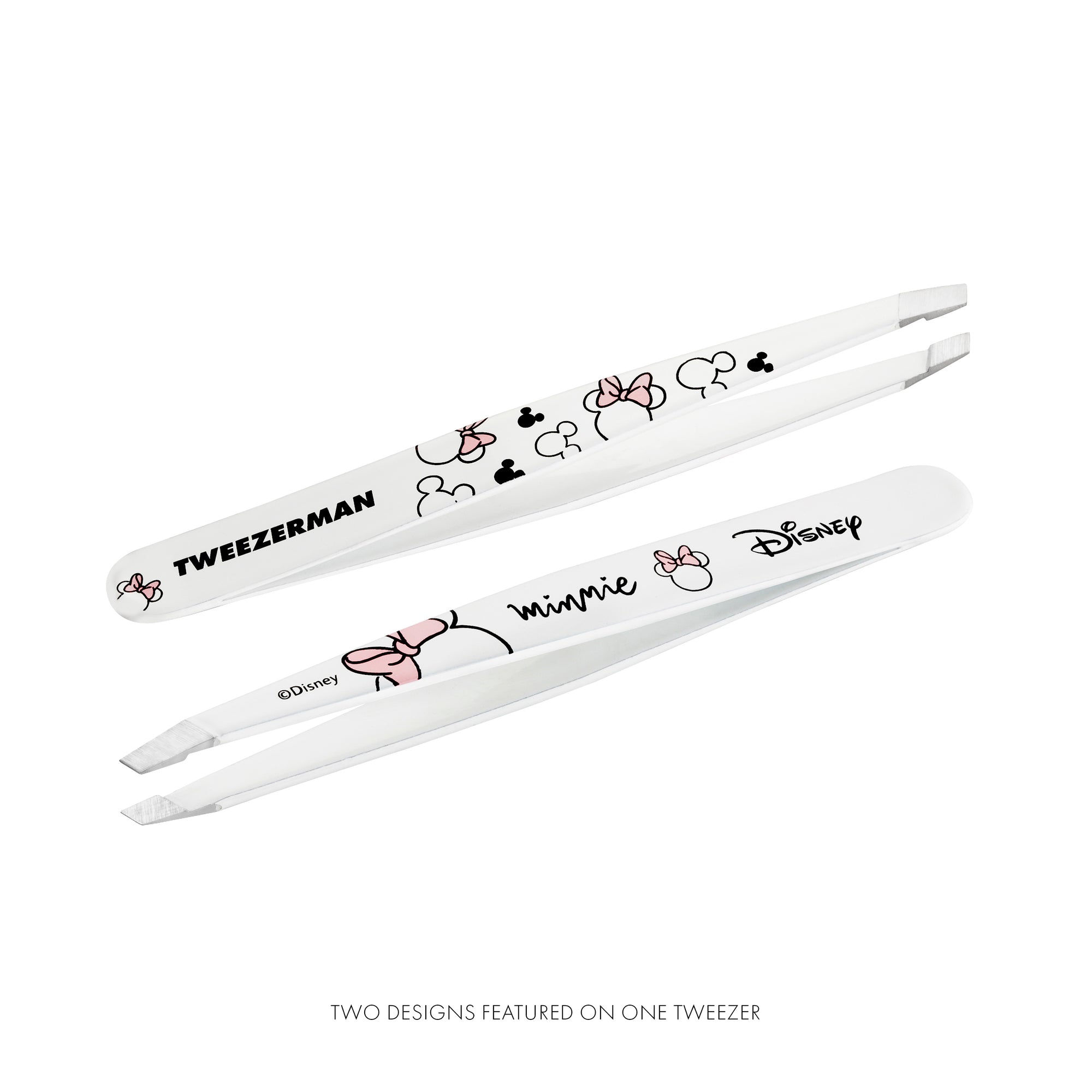 Minnie Signature side of  Ear-esistible slant Tweezer