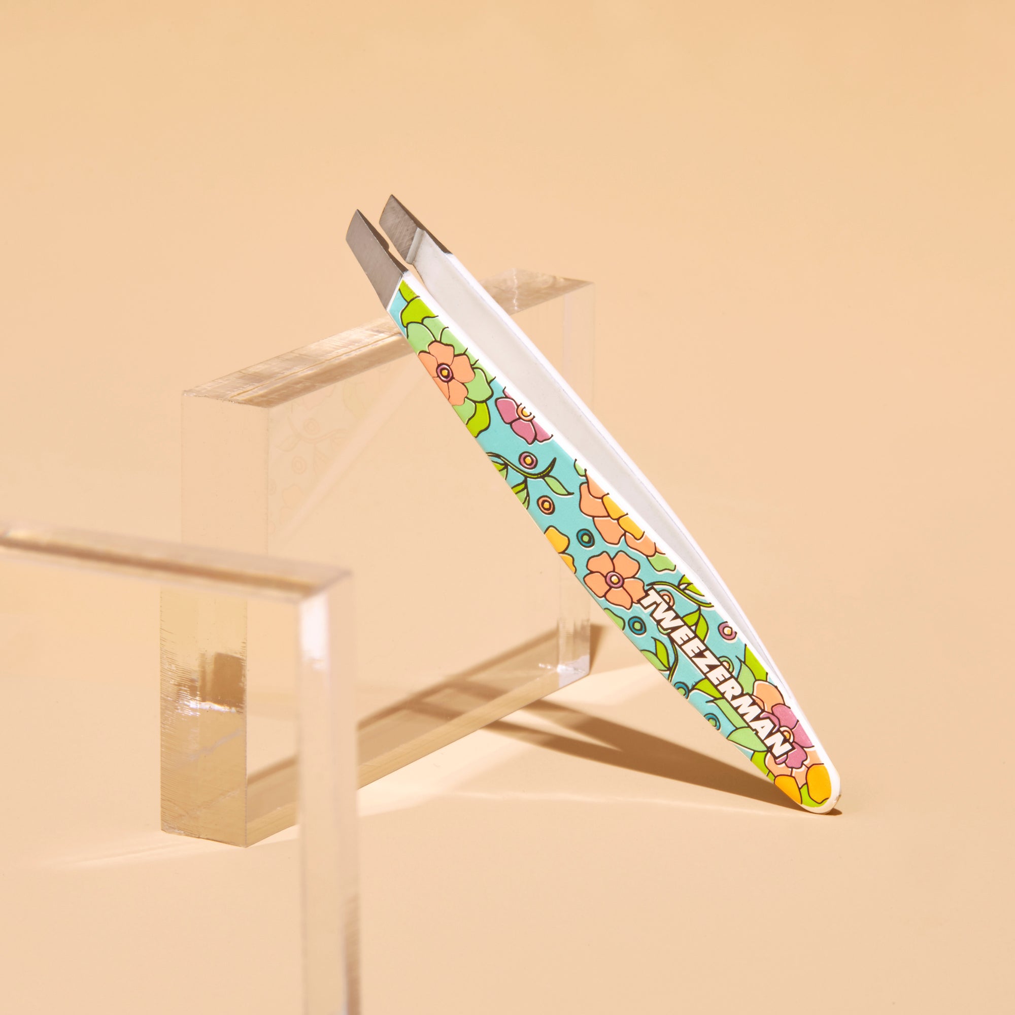 Vintage Floral Mini Slant Tweezer