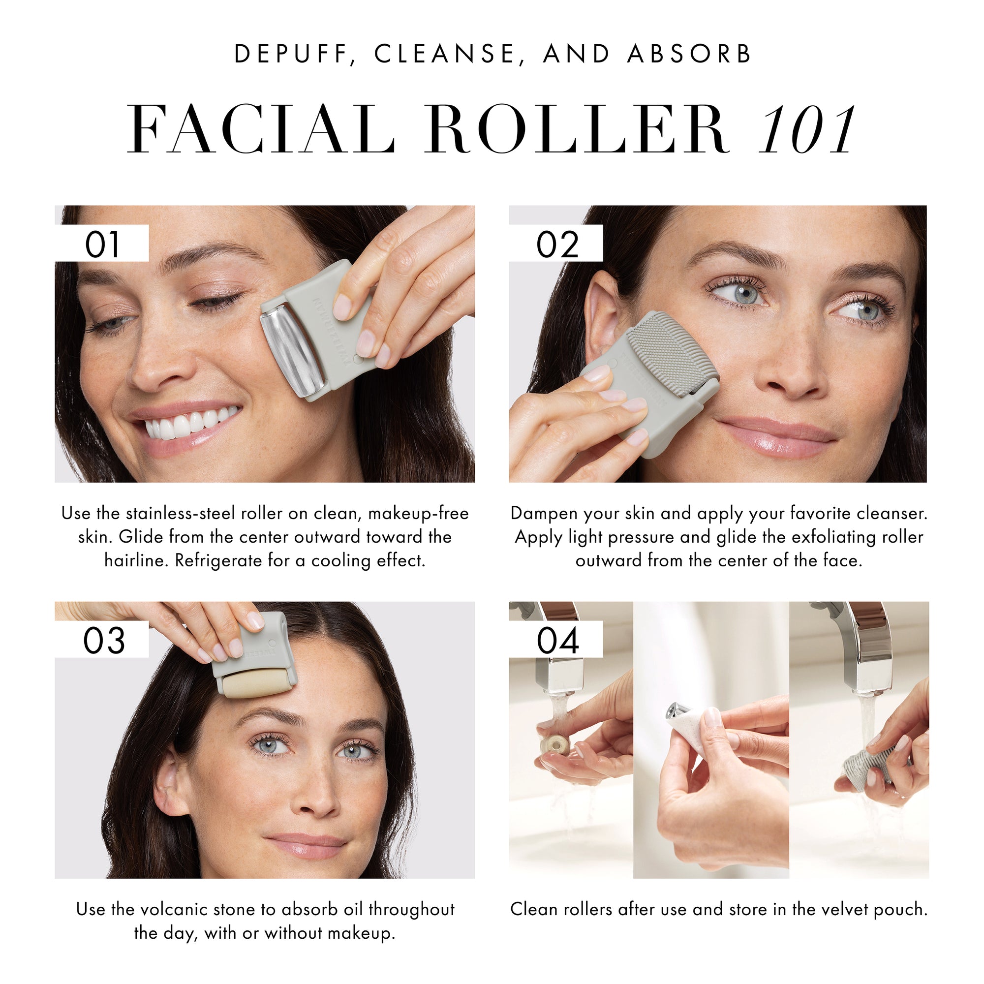 3-in-1 Facial Roller Set